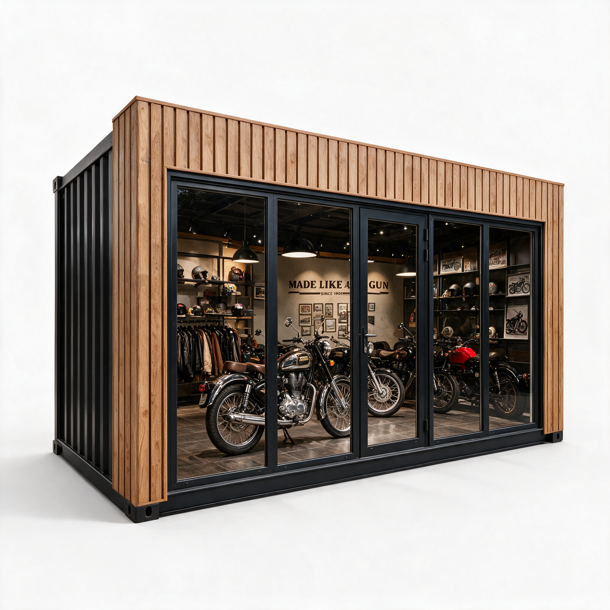 Wnętrze punktu Royal Enfield Spot