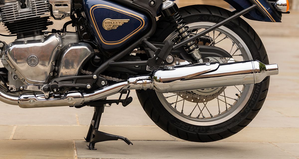 Chromowany układ wydechowy